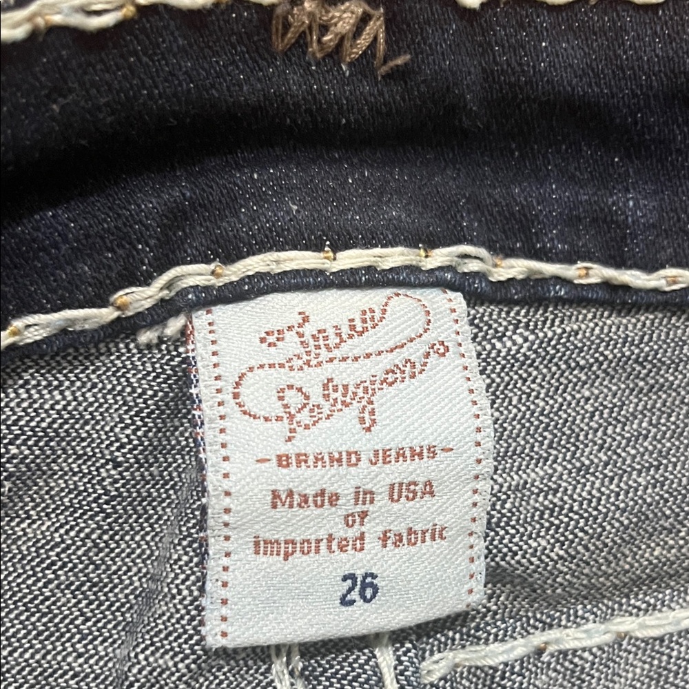 True Religion Dark Indigo Flare Jeans - Picture 2 of 11